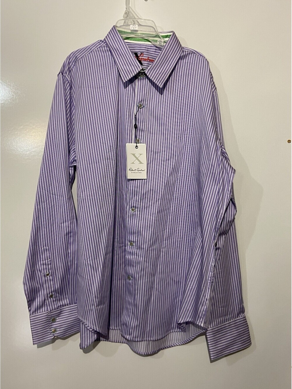 Mens ROBERT GRAHAM X Collection Striped Offshore Button Up Shirt Sz XL NEW NWT